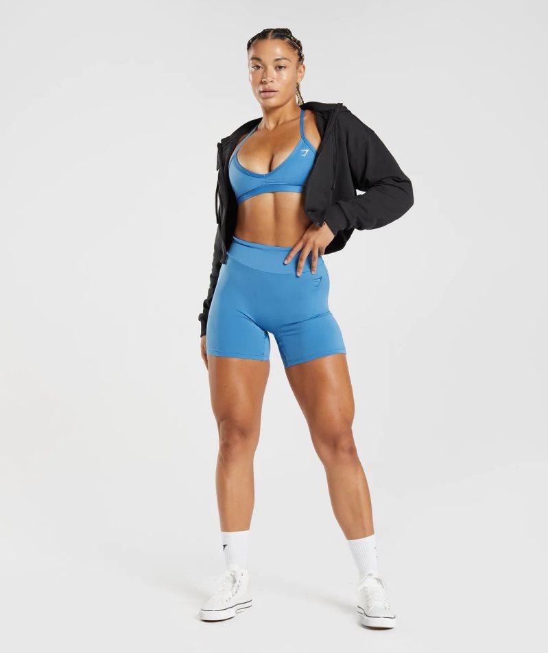 Szorty Gymshark GS Power Original Tight Damskie Niebieskie | PL 058BJH